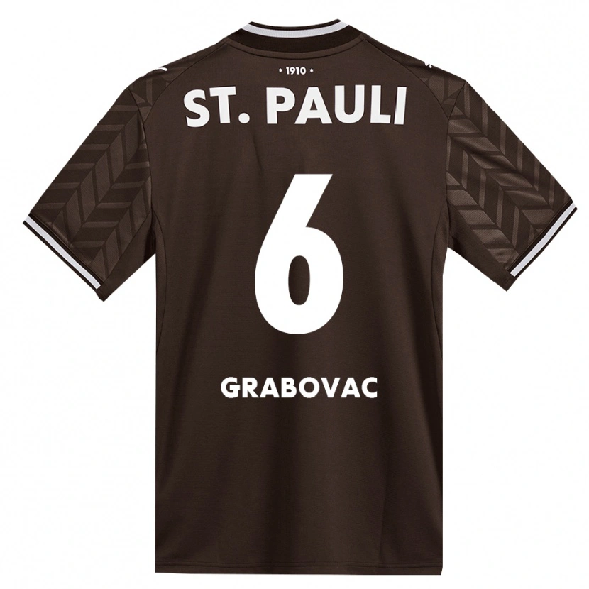 Danxen Dame Danijel Grabovac #6 Kaffe Hvit Hjemmetrøye Drakt Trøye 2026/27 Skjorter T-Skjorte