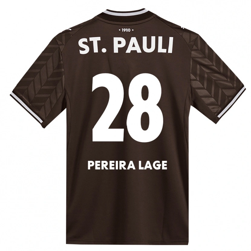 Danxen Dame Mathias Pereira Lage #28 Kaffe Hvit Hjemmetrøye Drakt Trøye 2026/27 Skjorter T-Skjorte