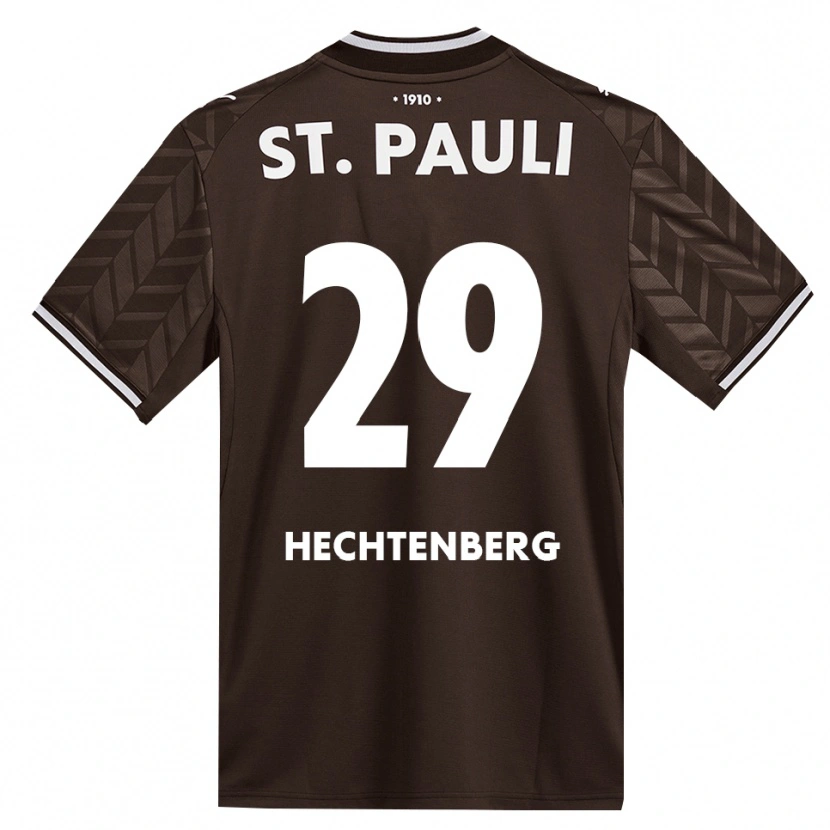 Danxen Dame Julia Hechtenberg #29 Kaffe Hvit Hjemmetrøye Drakt Trøye 2026/27 Skjorter T-Skjorte