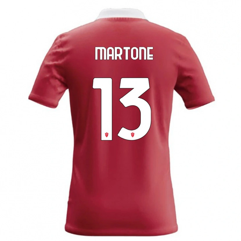 Danxen Dame Giuseppe Martone #13 Rød Hvit Hjemmetrøye Drakt Trøye 2026/27 Skjorter T-Skjorte