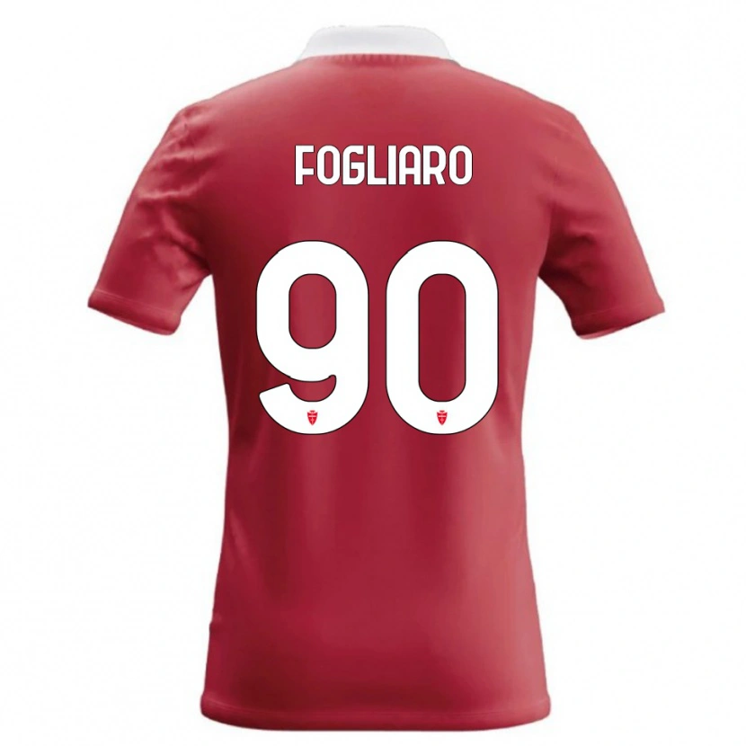 Danxen Dame Christian Fogliaro #90 Rød Hvit Hjemmetrøye Drakt Trøye 2026/27 Skjorter T-Skjorte