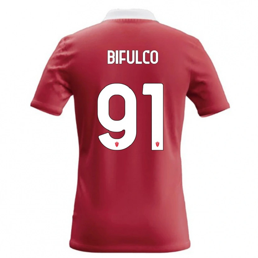 Danxen Dame Davide Bifulco #91 Rød Hvit Hjemmetrøye Drakt Trøye 2026/27 Skjorter T-Skjorte