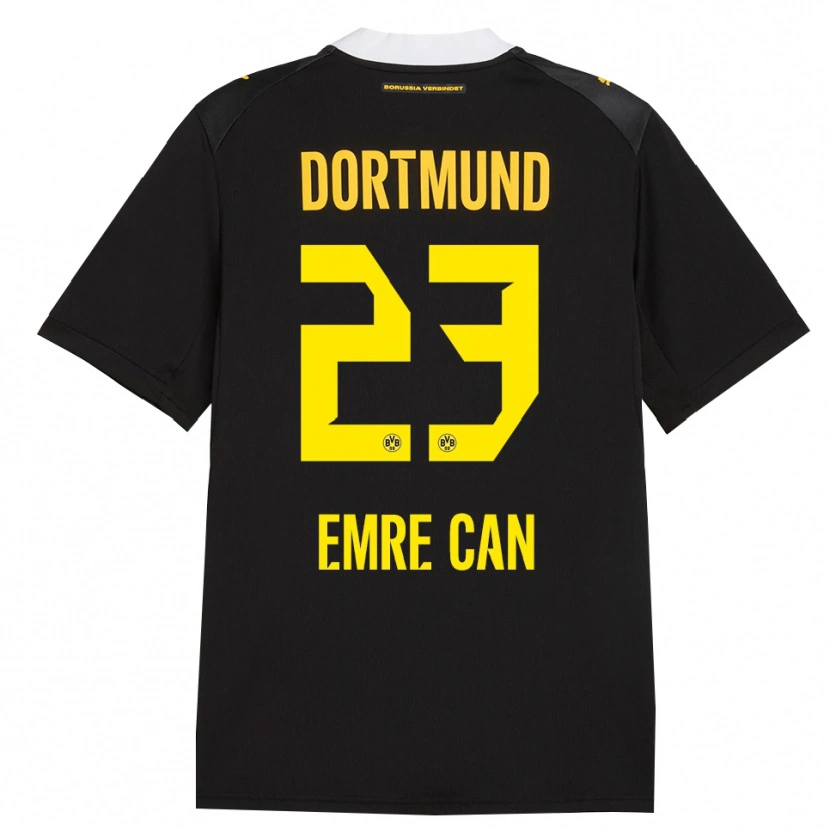 Danxen Dame Emre Can #23 Svart Rød Gul Bortetrøye Drakt Trøye 2026/27 Skjorter T-Skjorte