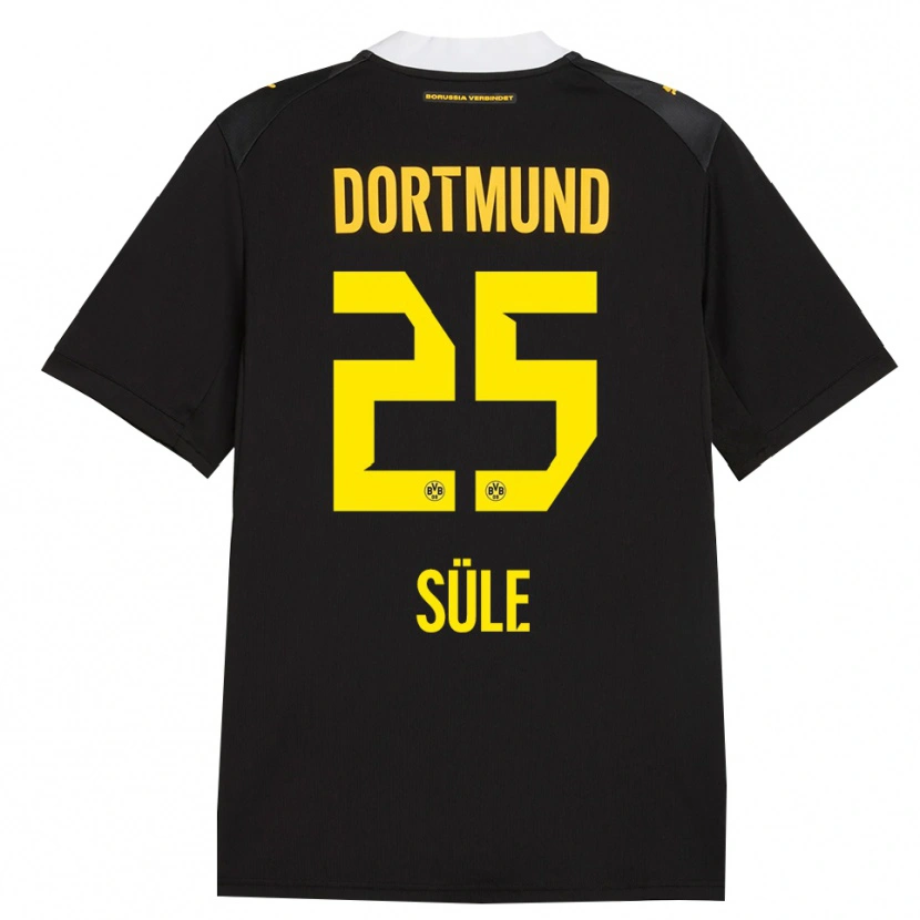 Danxen Dame Niklas Süle #25 Svart Rød Gul Bortetrøye Drakt Trøye 2026/27 Skjorter T-Skjorte
