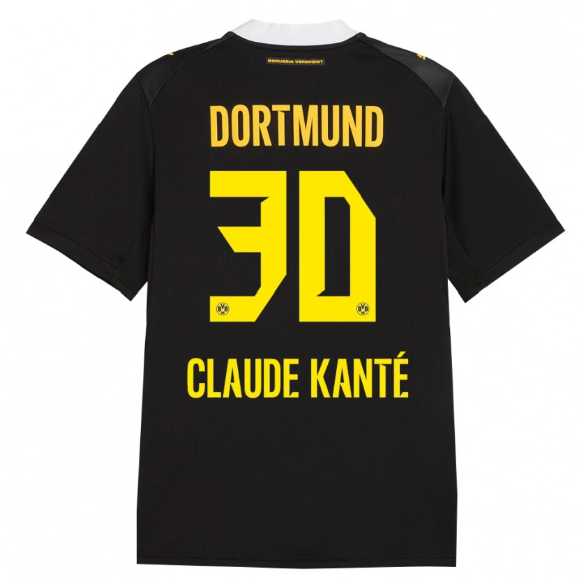 Danxen Dame Liam Claude Kanté #30 Svart Rød Gul Bortetrøye Drakt Trøye 2026/27 Skjorter T-Skjorte