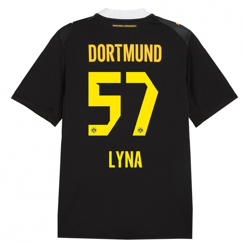 Danxen Dame Schwarz Lyna #57 Svart Rød Gul Bortetrøye Drakt Trøye 2026/27 Skjorter T-Skjorte