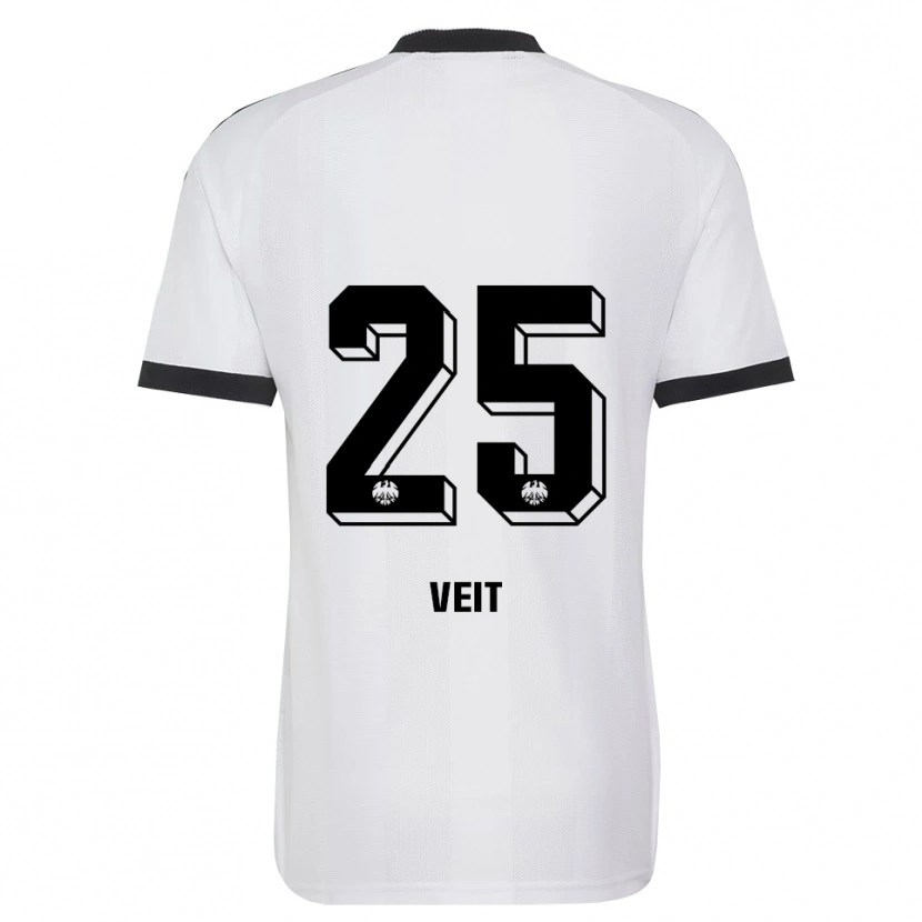Danxen Dame Jella Veit #25 Svart Hvit Bortetrøye Drakt Trøye 2026/27 Skjorter T-Skjorte