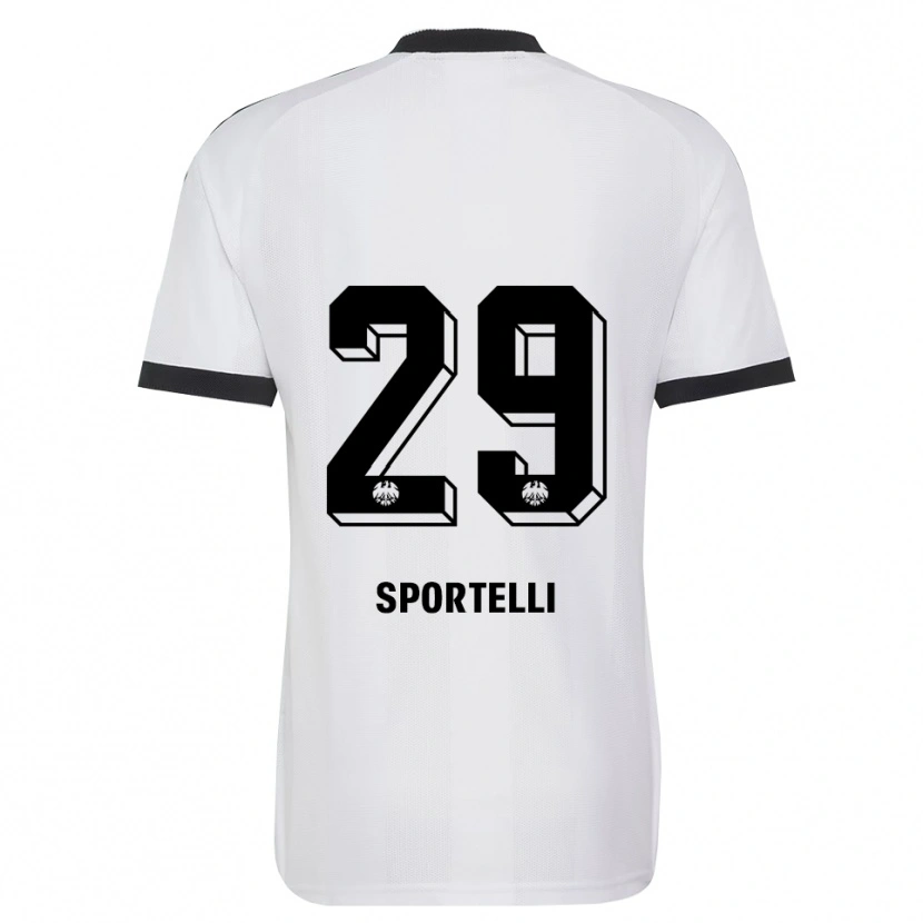 Danxen Dame Flavio Sportelli #29 Svart Hvit Bortetrøye Drakt Trøye 2026/27 Skjorter T-Skjorte