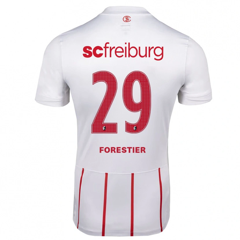 Danxen Dame Luis Forestier #29 Hvit Rød Gul Bortetrøye Drakt Trøye 2026/27 Skjorter T-Skjorte