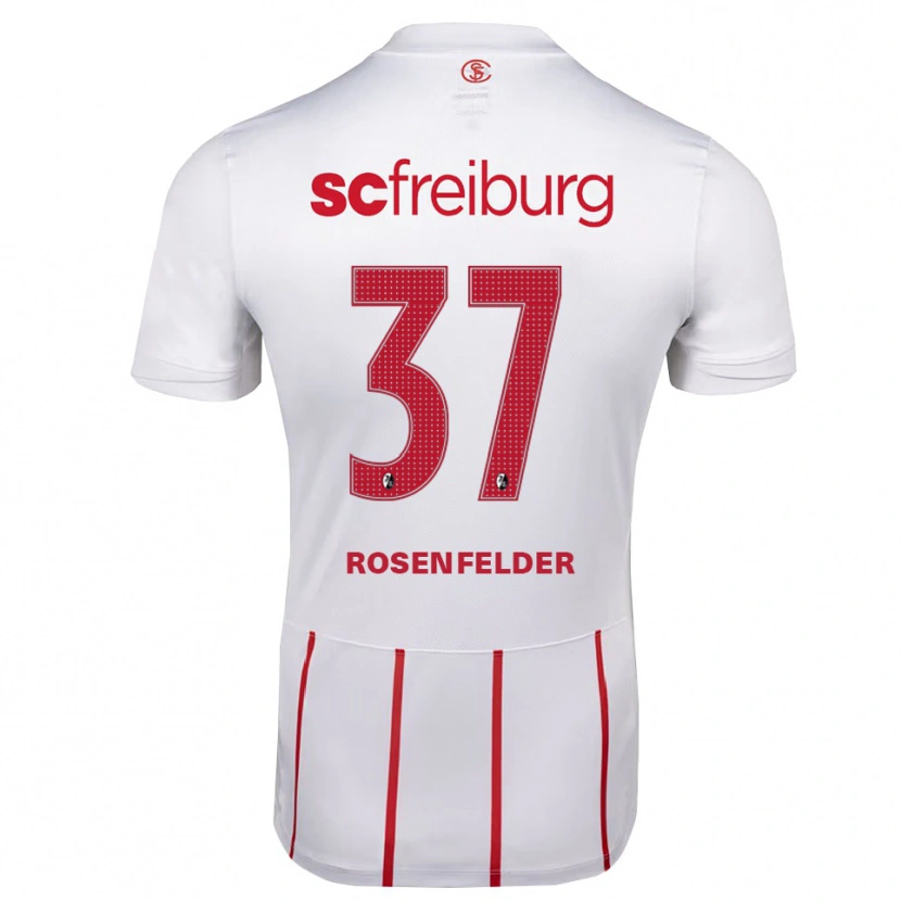 Danxen Dame Max Rosenfelder #37 Hvit Rød Gul Bortetrøye Drakt Trøye 2026/27 Skjorter T-Skjorte