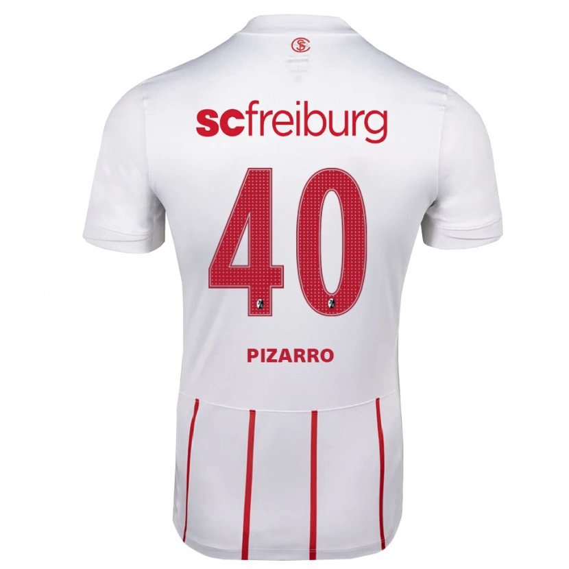 Danxen Dame Théodore Pizarro #40 Hvit Rød Gul Bortetrøye Drakt Trøye 2026/27 Skjorter T-Skjorte