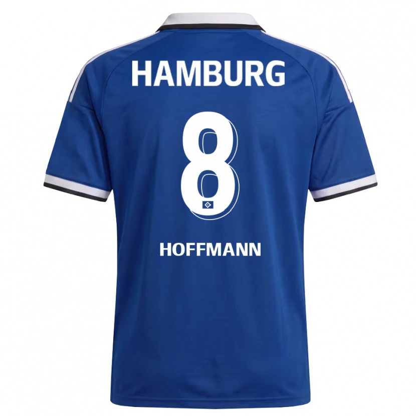 Danxen Dame Nick Hoffmann #8 Hvit Blå Bortetrøye Drakt Trøye 2026/27 Skjorter T-Skjorte