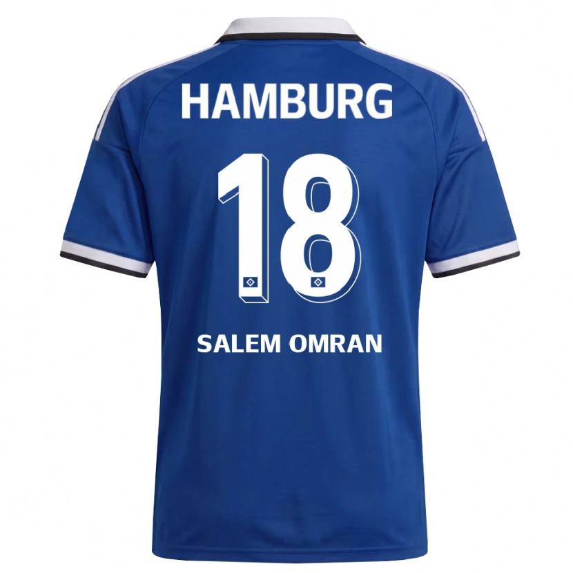 Danxen Dame Amir Salem Omran #18 Hvit Blå Bortetrøye Drakt Trøye 2026/27 Skjorter T-Skjorte