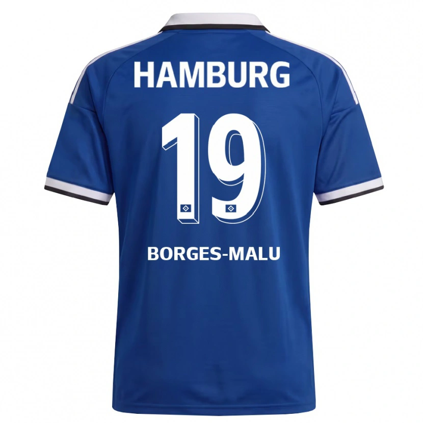 Danxen Dame Louis Borges-Malu #19 Hvit Blå Bortetrøye Drakt Trøye 2026/27 Skjorter T-Skjorte