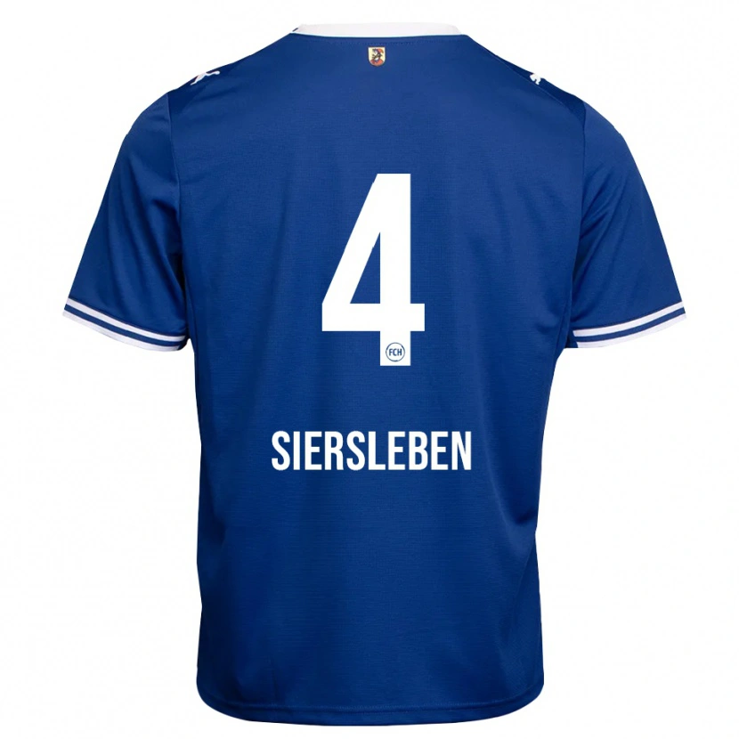 Danxen Dame Tim Siersleben #4 Kongeblå Hvit Bortetrøye Drakt Trøye 2026/27 Skjorter T-Skjorte