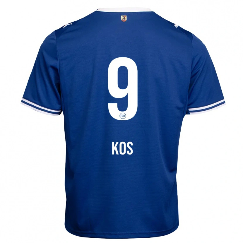 Danxen Dame Maximilian Kos #9 Kongeblå Hvit Bortetrøye Drakt Trøye 2026/27 Skjorter T-Skjorte