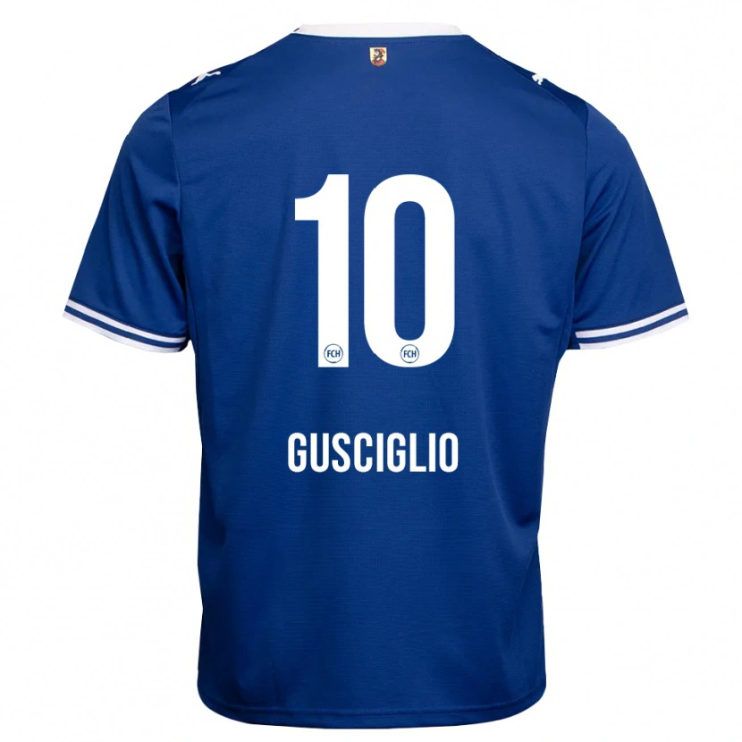 Danxen Dame Alessio Gusciglio #10 Kongeblå Hvit Bortetrøye Drakt Trøye 2026/27 Skjorter T-Skjorte
