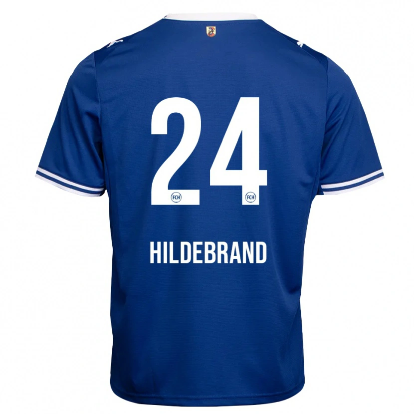 Danxen Dame Jan Hildebrandt #24 Kongeblå Hvit Bortetrøye Drakt Trøye 2026/27 Skjorter T-Skjorte