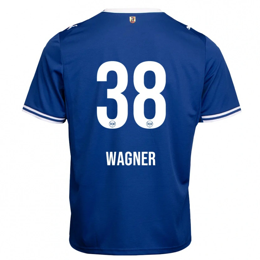 Danxen Dame Yannik Wagner #38 Kongeblå Hvit Bortetrøye Drakt Trøye 2026/27 Skjorter T-Skjorte