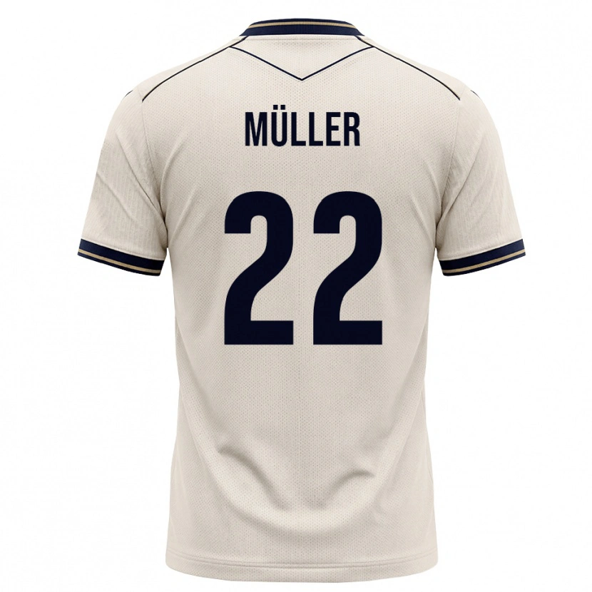 Danxen Dame Tim Müller #22 Off-White Blekkblå Bortetrøye Drakt Trøye 2026/27 Skjorter T-Skjorte