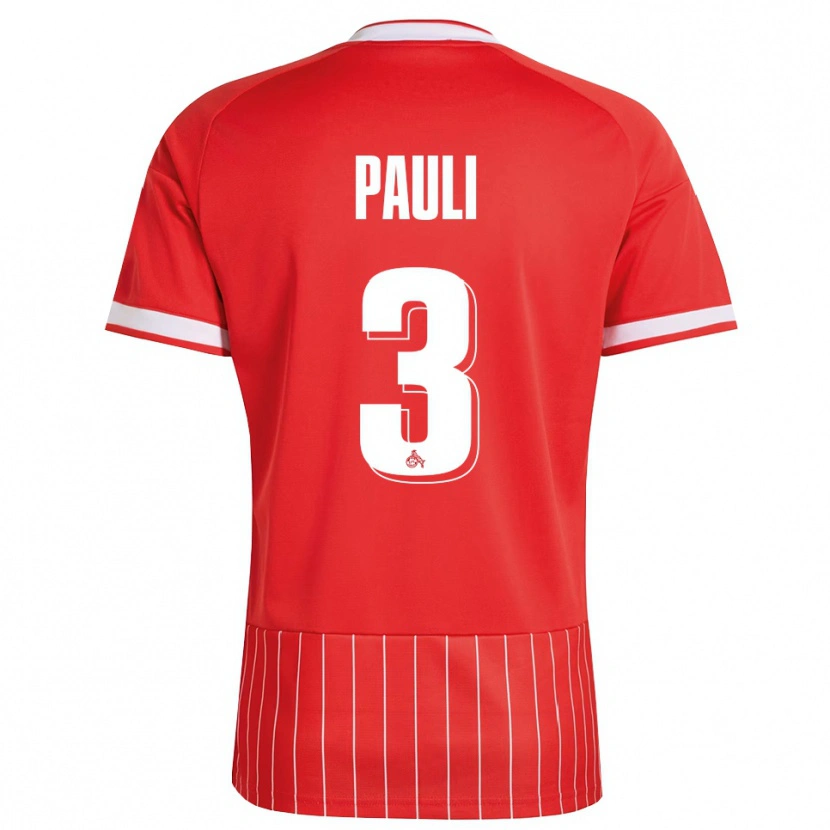 Danxen Dame Julian Pauli #3 Rød Hvit Grønn Bortetrøye Drakt Trøye 2026/27 Skjorter T-Skjorte