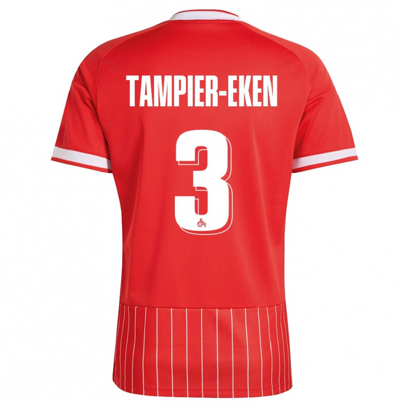 Danxen Dame Pierre Tampier-Eken #3 Rød Hvit Grønn Bortetrøye Drakt Trøye 2026/27 Skjorter T-Skjorte