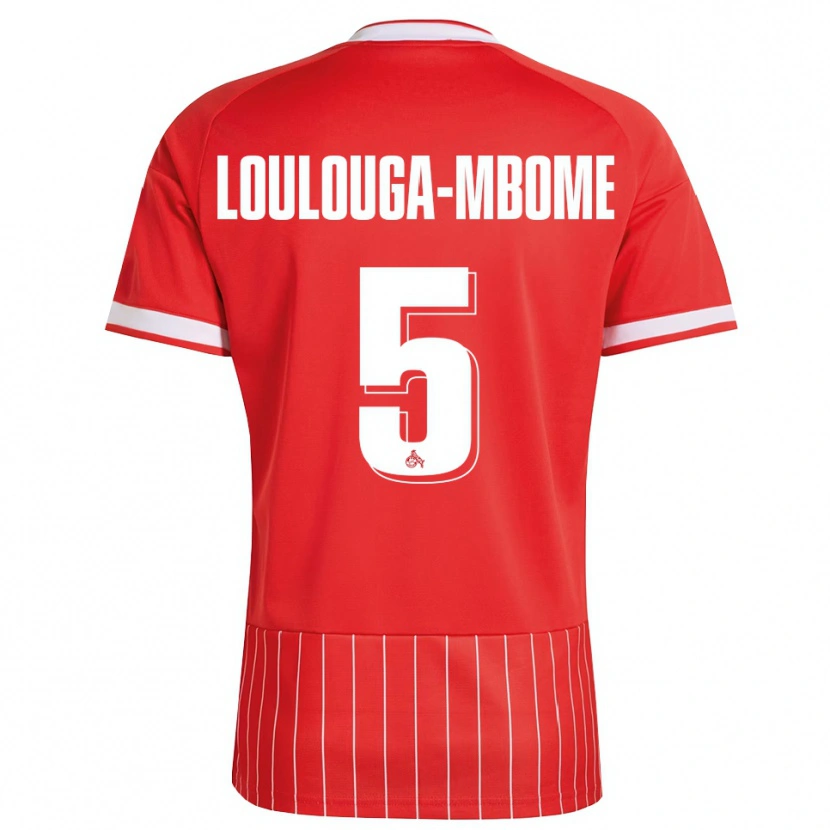 Danxen Dame Pascal Loulouga-Mbome #5 Rød Hvit Grønn Bortetrøye Drakt Trøye 2026/27 Skjorter T-Skjorte