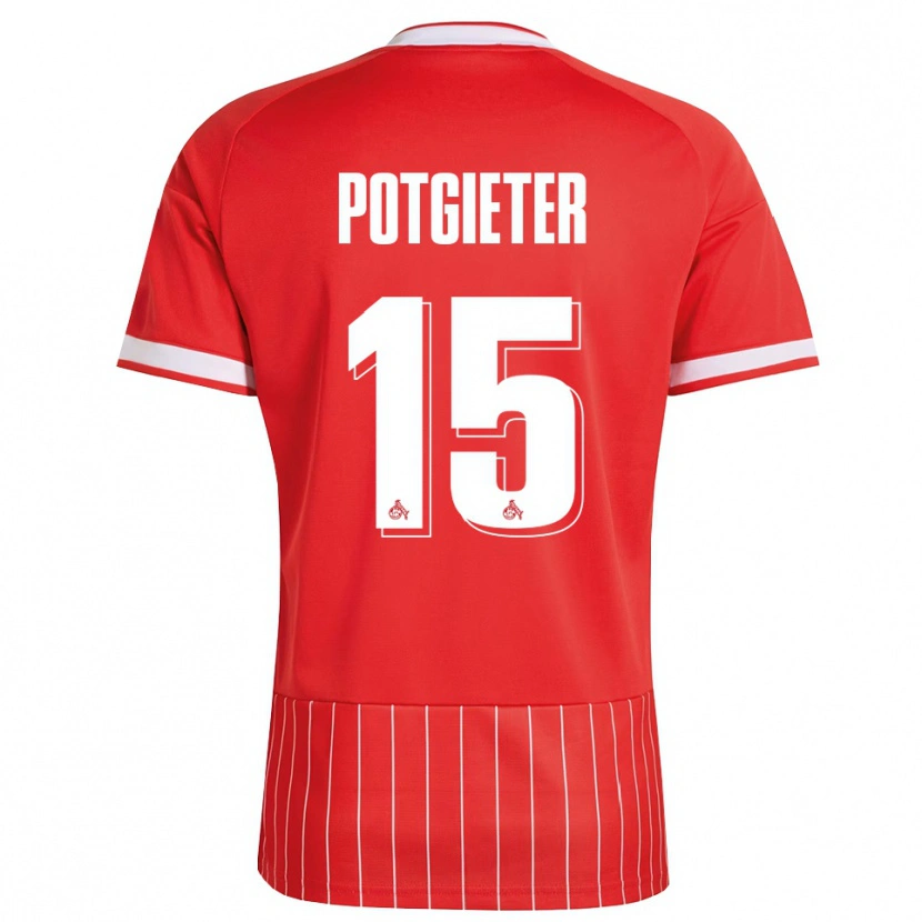 Danxen Dame Jaylen Potgieter #15 Rød Hvit Grønn Bortetrøye Drakt Trøye 2026/27 Skjorter T-Skjorte