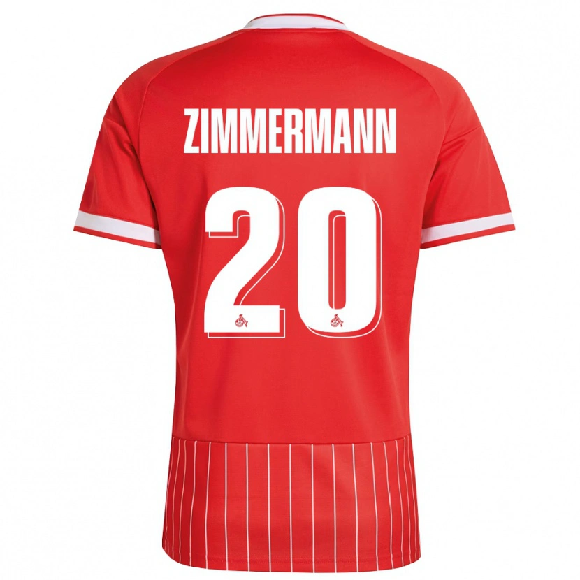 Danxen Dame Nick Zimmermann #20 Rød Hvit Grønn Bortetrøye Drakt Trøye 2026/27 Skjorter T-Skjorte