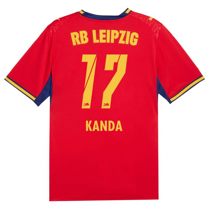 Danxen Dame Taito Kanda #17 Rød Gul Kongeblå Bortetrøye Drakt Trøye 2026/27 Skjorter T-Skjorte