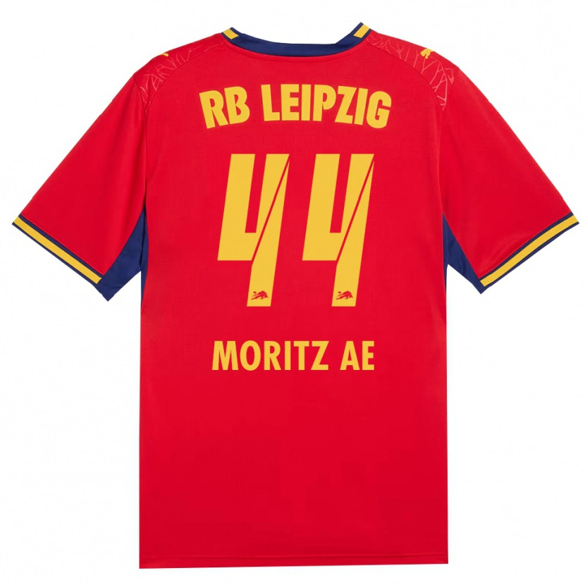 Danxen Dame Moritz Aé #44 Rød Gul Kongeblå Bortetrøye Drakt Trøye 2026/27 Skjorter T-Skjorte