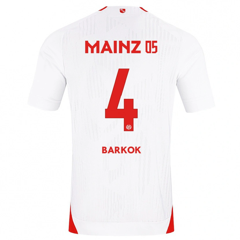 Danxen Dame Aymen Barkok #4 Hvit Rød Gul Bortetrøye Drakt Trøye 2026/27 Skjorter T-Skjorte