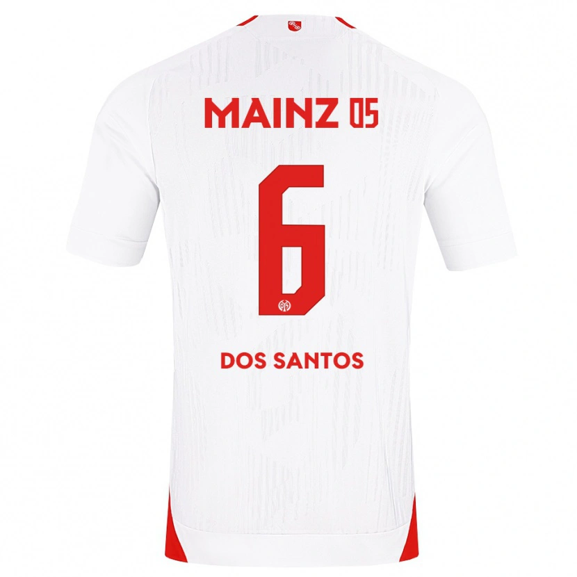 Danxen Dame Alexandre Tavares Dos Santos #6 Hvit Rød Gul Bortetrøye Drakt Trøye 2026/27 Skjorter T-Skjorte