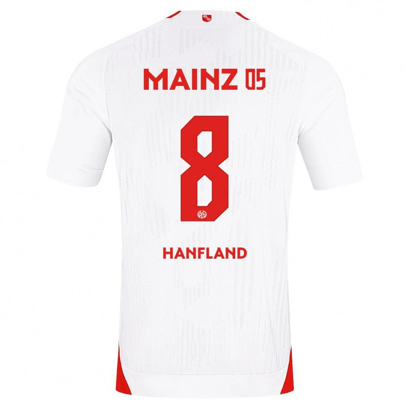 Danxen Dame Paul Hanfland #8 Hvit Rød Gul Bortetrøye Drakt Trøye 2026/27 Skjorter T-Skjorte