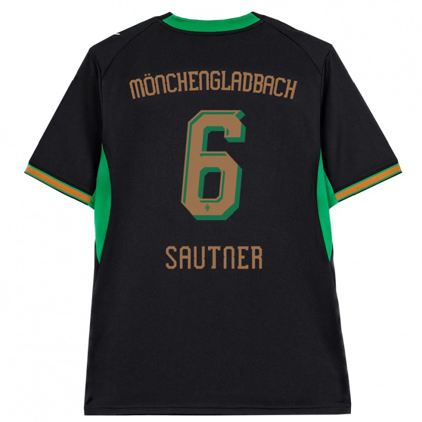 Danxen Dame Piet Sautner #6 Svart Oransje Grønn Brun Bortetrøye Drakt Trøye 2026/27 Skjorter T-Skjorte