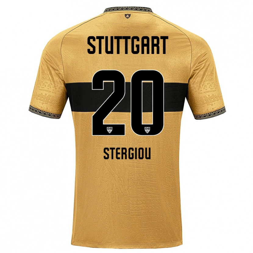 Danxen Dame Leonidas Stergiou #20 Brun Svart Hvit Bortetrøye Drakt Trøye 2026/27 Skjorter T-Skjorte