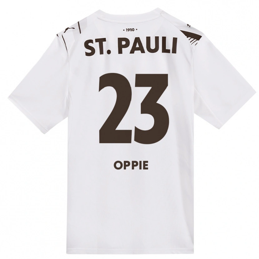 Danxen Dame Louis Oppie #23 Kaffe Hvit Rød Bortetrøye Drakt Trøye 2026/27 Skjorter T-Skjorte