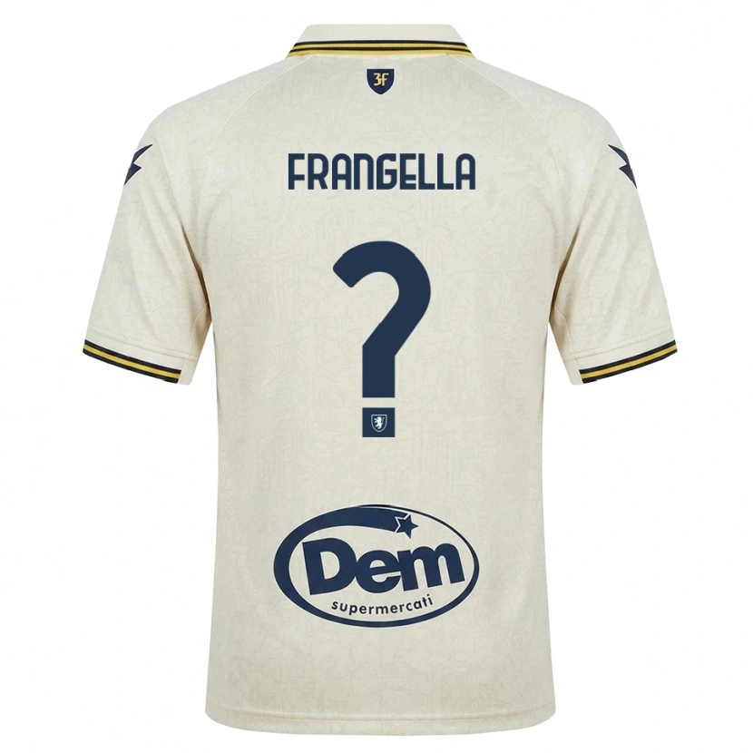 Danxen Dame Francesco Frangella #0 Oldlace Gul Svart Bortetrøye Drakt Trøye 2026/27 Skjorter T-Skjorte