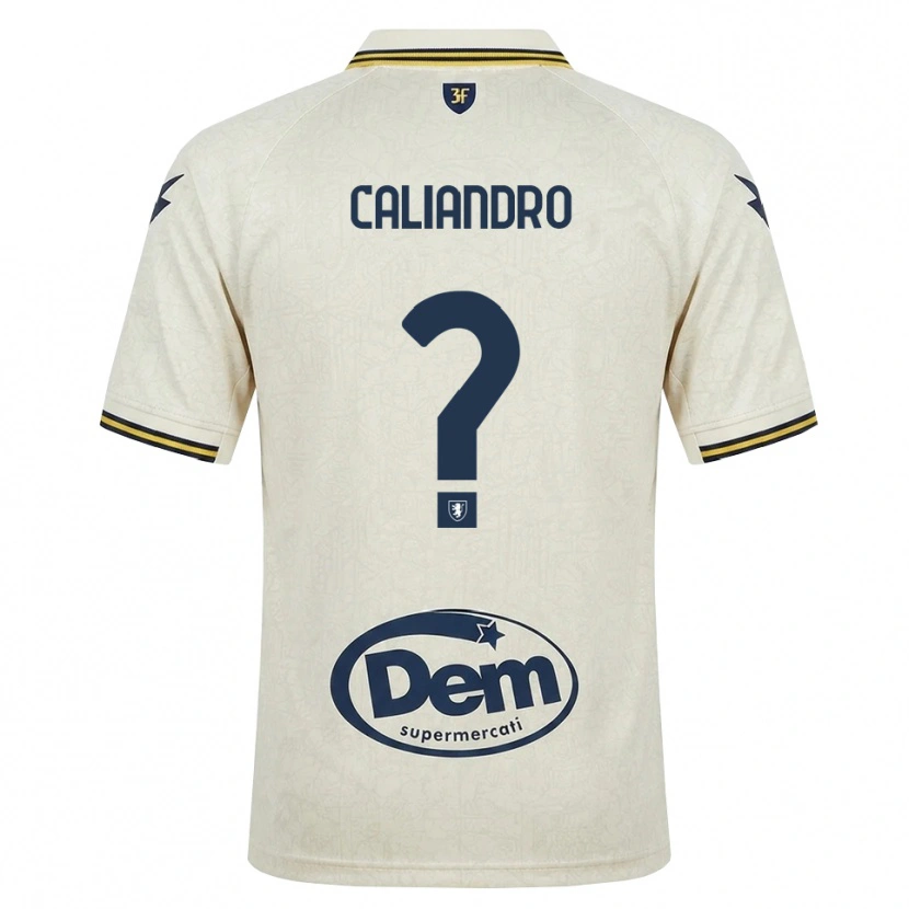 Danxen Dame Stanislao Caliandro #0 Oldlace Gul Svart Bortetrøye Drakt Trøye 2026/27 Skjorter T-Skjorte