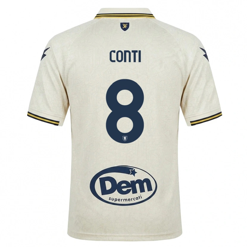 Danxen Dame Michelangelo Conti #8 Oldlace Gul Svart Bortetrøye Drakt Trøye 2026/27 Skjorter T-Skjorte
