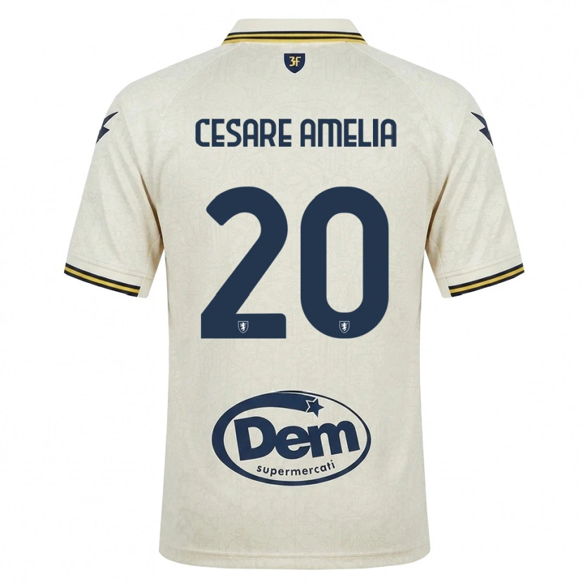 Danxen Dame Giulio Cesare Amelia #20 Oldlace Gul Svart Bortetrøye Drakt Trøye 2026/27 Skjorter T-Skjorte