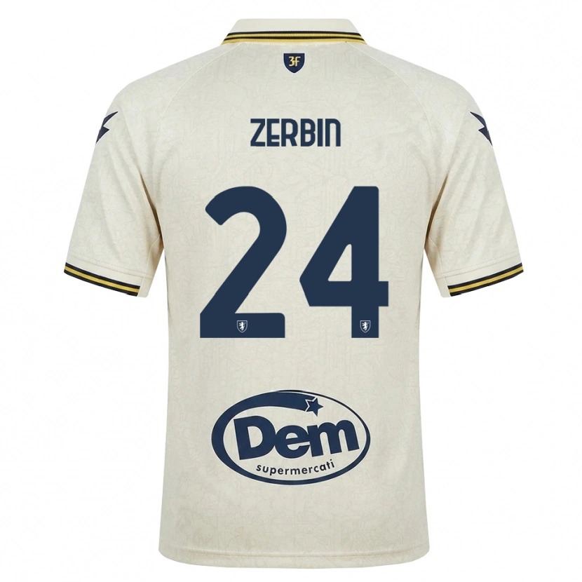 Danxen Dame Alessio Zerbin #24 Oldlace Gul Svart Bortetrøye Drakt Trøye 2026/27 Skjorter T-Skjorte
