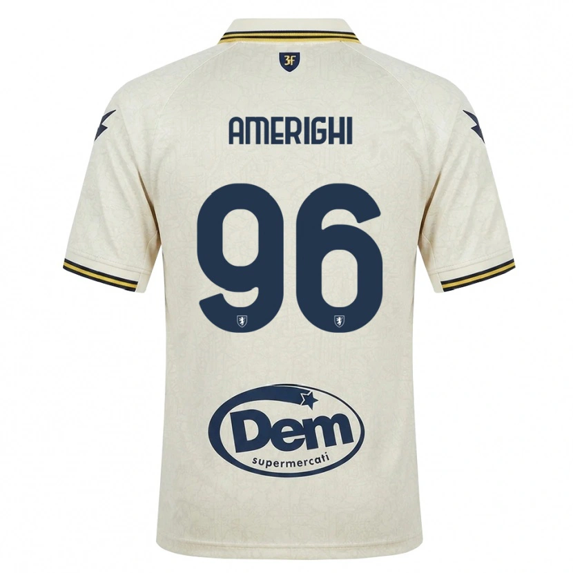 Danxen Dame Igor Amerighi #96 Oldlace Gul Svart Bortetrøye Drakt Trøye 2026/27 Skjorter T-Skjorte