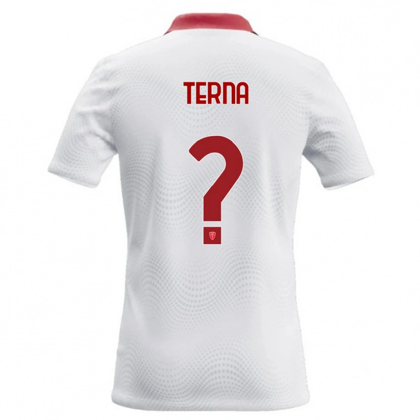 Danxen Dame Alessandro Terna #0 Hvit Rød Bortetrøye Drakt Trøye 2026/27 Skjorter T-Skjorte
