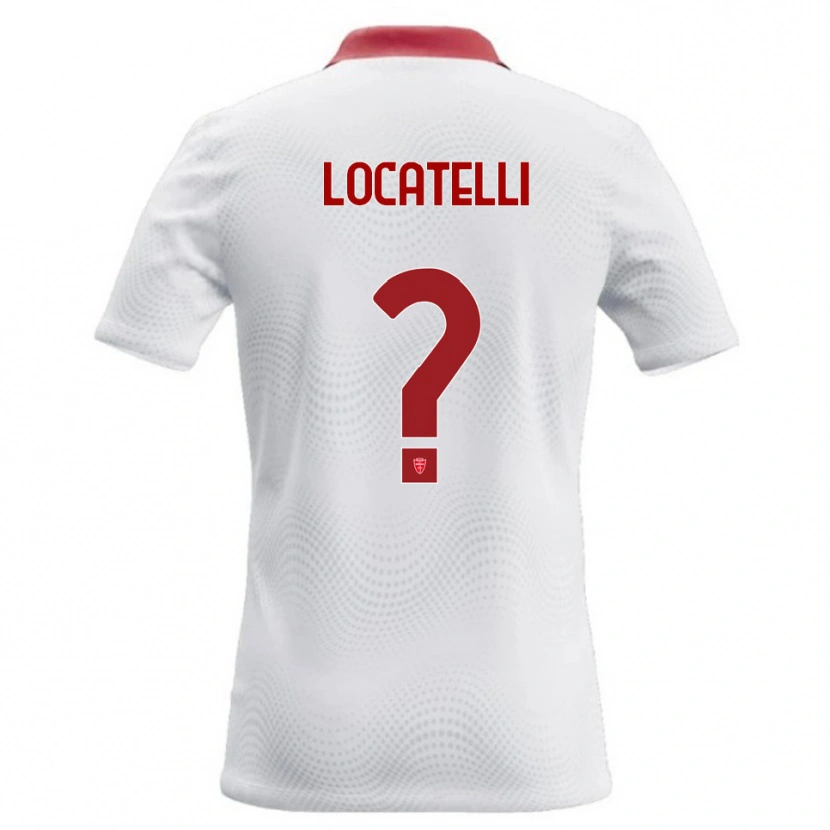 Danxen Dame Matteo Locatelli #0 Hvit Rød Bortetrøye Drakt Trøye 2026/27 Skjorter T-Skjorte