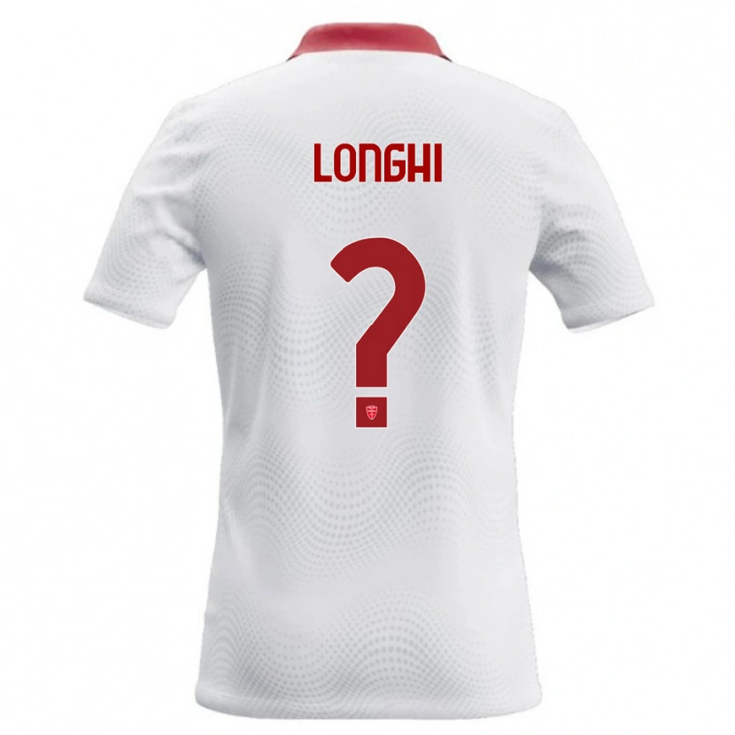 Danxen Dame Simone Longhi #0 Hvit Rød Bortetrøye Drakt Trøye 2026/27 Skjorter T-Skjorte