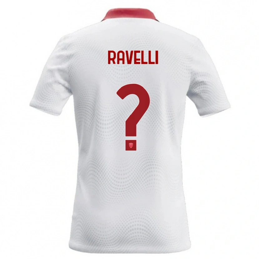 Danxen Dame Etienne Ravelli #0 Hvit Rød Bortetrøye Drakt Trøye 2026/27 Skjorter T-Skjorte
