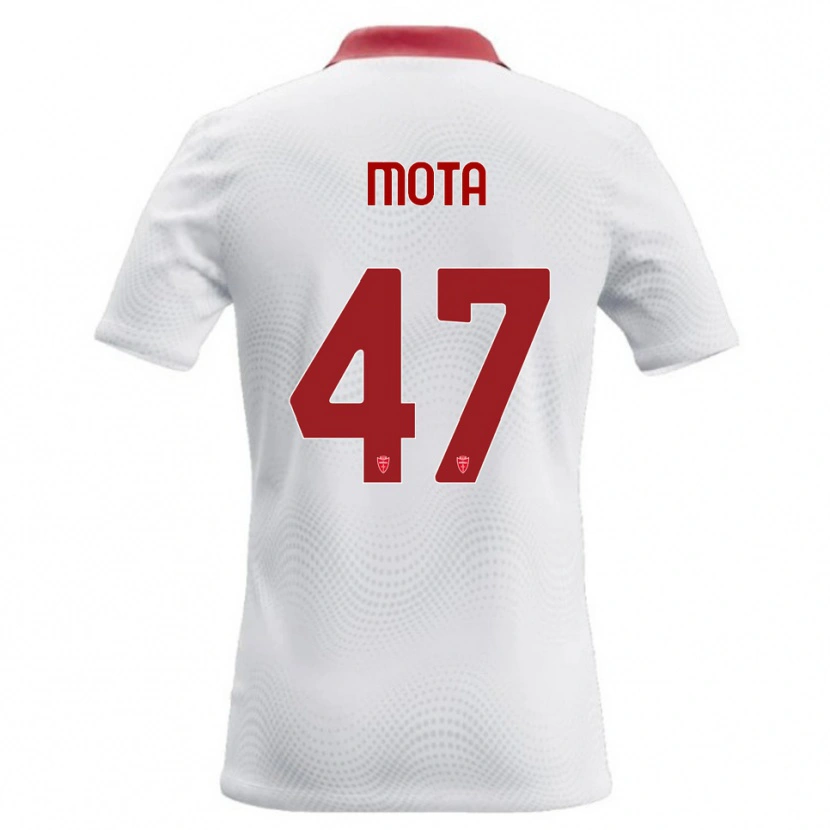 Danxen Dame Dany Mota #47 Hvit Rød Bortetrøye Drakt Trøye 2026/27 Skjorter T-Skjorte