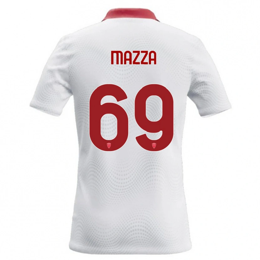 Danxen Dame Andrea Mazza #69 Hvit Rød Bortetrøye Drakt Trøye 2026/27 Skjorter T-Skjorte