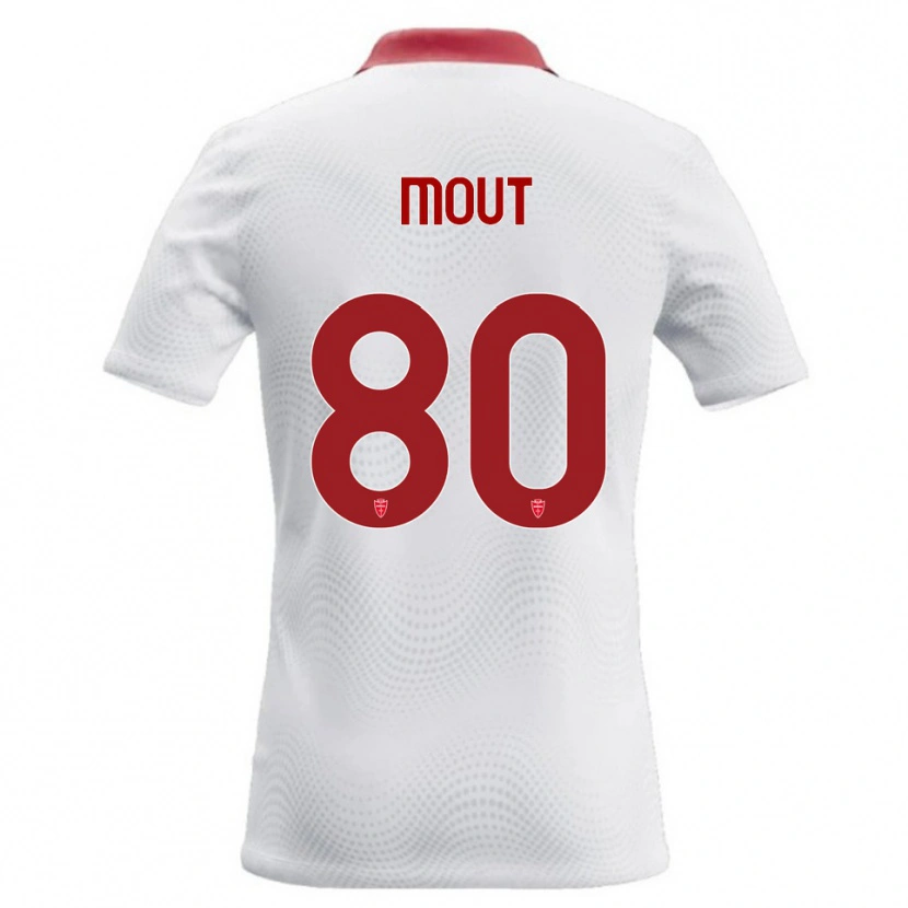 Danxen Dame Mathis Mout #80 Hvit Rød Bortetrøye Drakt Trøye 2026/27 Skjorter T-Skjorte